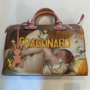 Louis Vuitton Limited Edition Masters Speedy 30 Jeff Koons Fragonard Bag